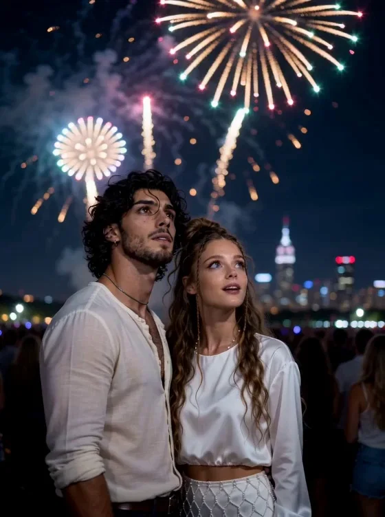 Fireworks Kiss