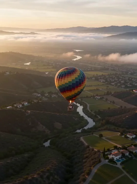 Hot Air Balloon Kiss