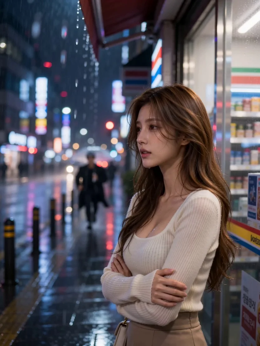 Kiss on a Rainy Night